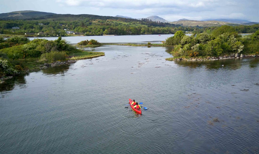 Kayak family trip by Emerald Outdoors on Kenmare Bay